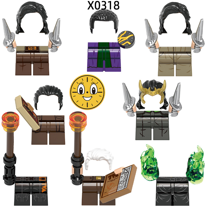 Lego Set Creator - De Actiefiguren Boek Wapenbenen Haarmodelblokken Moc