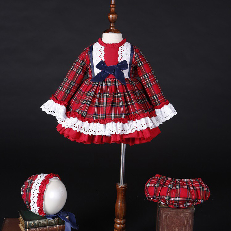 Christmas Throw Blanket - Babymeisje Herfst Winter Kerst Rode Plaid
