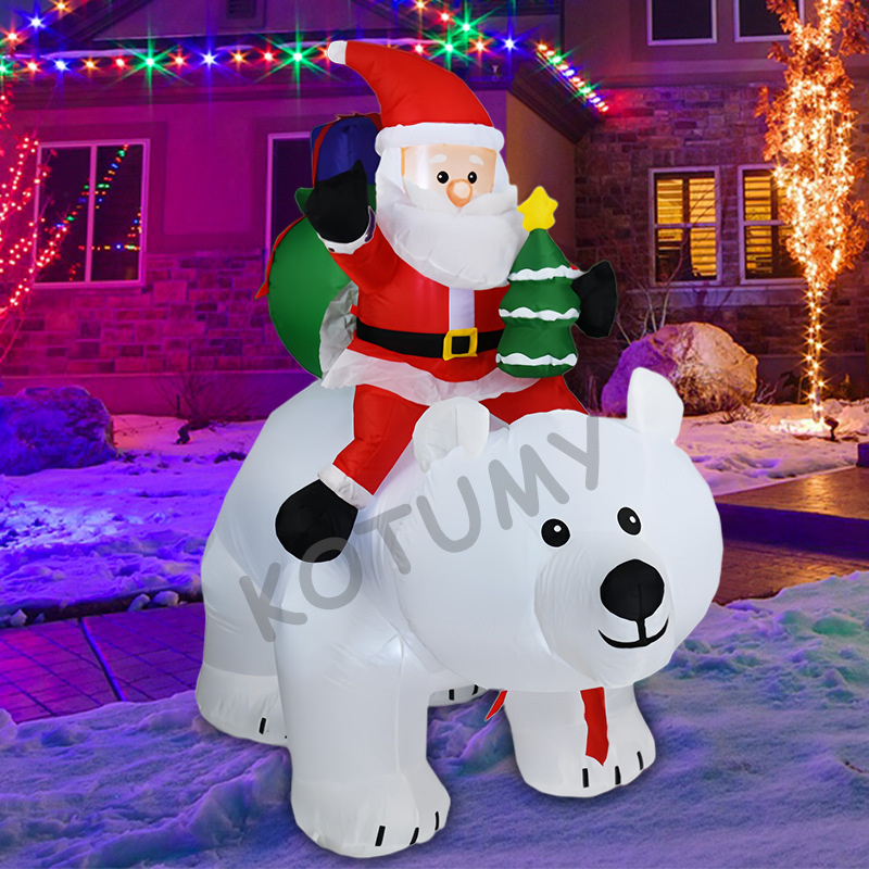 Beweegbare beer kerstman opbla - Christmas Lights Outdoor recensie en prijs